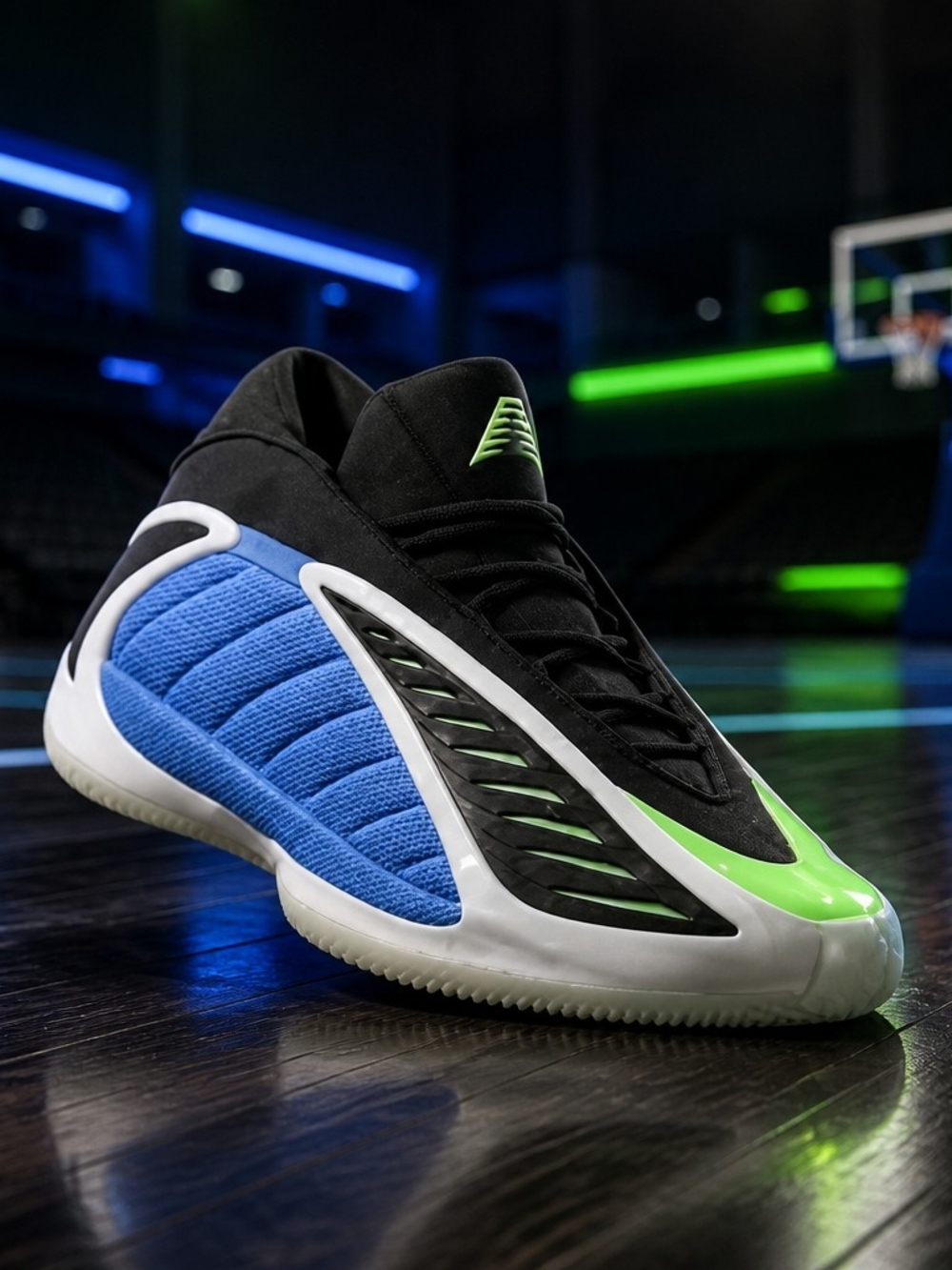 Men's Performance Basketball Shoe - Black / Blue / Green
